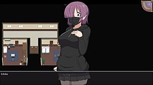 Anime Girl Gives Blowjob with Toys