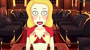 Beth Smith engages in intense hardcore sex with Rick in this Rick and Morty fantasy episode by Fantasyking3