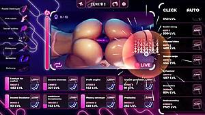 Rough strap-on and double dildo action in 3D hentai game