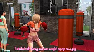 Blonde Gets Fucked Hard in Gym 3D Animation Sims 4