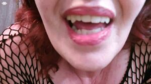 dawnskye the redhead pawg masturbates and shows off her big fat ass, fingering to orgasm