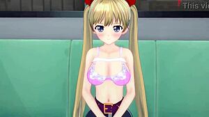 i had a cute blonde airi akizuki pov on the bus with see through in public 3d hentai