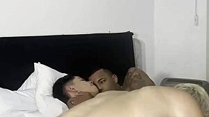 Skinny Nephew Catches Uncles In Interracial Threesome
