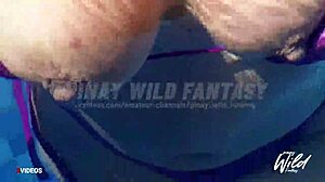 Busty Pinay Reveals Her Massive Boobs While Soaking in the Pool