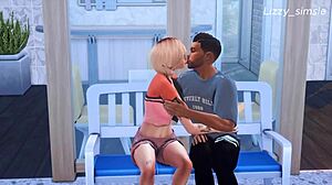 Blonde Gets Fucked Hard in Gym 3D Animation Sims 4