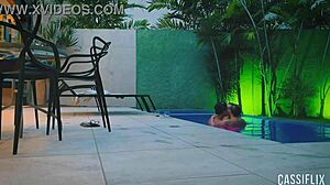 pool party with my friend's boyfriend crazy to eat my ass watch on cassiflix