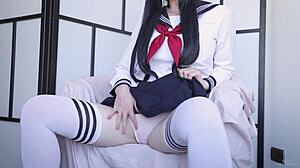 japanese student learns how to squirt with hitachi magic wand - bella hentaigirl fucking ass cosplay quickie