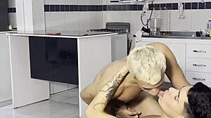 Skinny Nephew Catches Uncles In Interracial Threesome