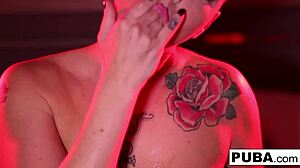 Jezebelle Bond's Big Tits in Slimey Spit Fetish