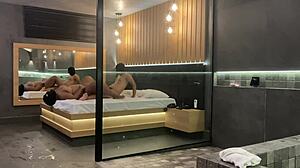 nice bath on my big black cock with her big natural tits