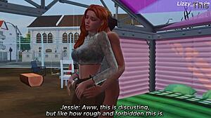 innocent redhead, why are you fucking that bbc on the street?