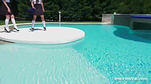 Naughty Ally Performs ATM with Trainer for Swim Team Access