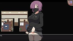 Anime Girl Gives Blowjob with Toys