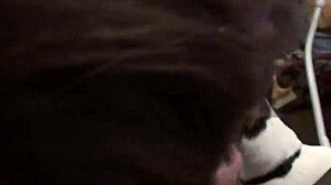 Is Loopy Lou giving a blow job?