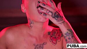 Jezebelle Bond's Big Tits in Slimey Spit Fetish