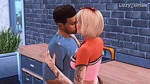 Blonde Gets Fucked Hard in Gym 3D Animation Sims 4