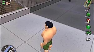 Redhead Big Tits Rides Anal in Bonetown Vacation