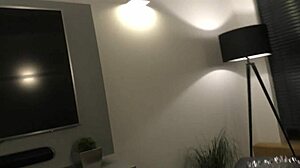 Fitness model with tight pussy arrives for yoga shooting, but it turns into a handjob with the fake director.