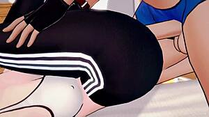 rem re-zero gets naughty in sport outfit uncensored