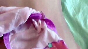 hey cutie, wanna see saliva backflow with a tiny sanrio underwear girl?