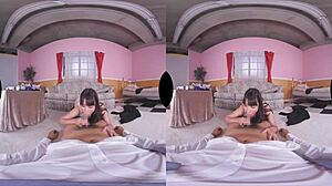 Teen gives blowjob and creampie while husband sleeps