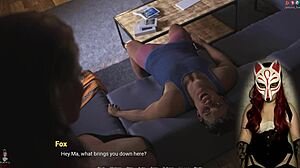 Hey, watch gamer girl dive into steamy porn game!