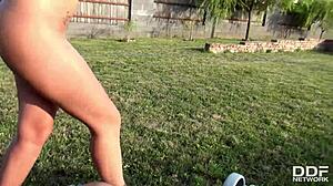 Super hot french teen anna siline sucks fat dick in debut sex tape