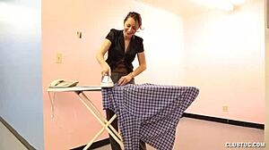 pov sweet wife offers him a good morning handjob