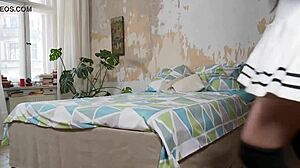 Deep strap-on penetration with fingering?