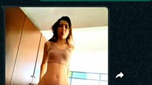 I chat with my cousin on whatsapp and she gets hot in my room.