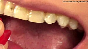 Mouth Vore Close Up Of Fifi Foxx Eating Gummy Bears In Fetish Play