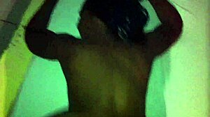 Amateur Brazilian ebony woman receives blowjob and ass fucking with big cock