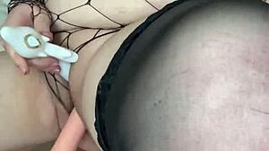 I never squirted so much, moaning loudly as the machine brings me to intense orgasms with my natural tits bouncing.