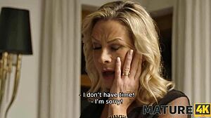 sexy mature tricks her neighbor into hot sex