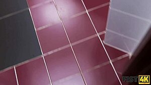 fist4k womanizer fists cute teen in bathroom