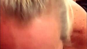 This blonde milf with big tits gives blowjobs and gets facials from big black cocks in a hot compilation.