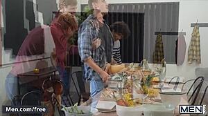 friendsgiving turns into wild raw gay party with nate grimes and friends