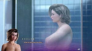 Busty MILF landlady catches tenant jerking in shower - Apocalust hentai twist