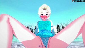 elsa in frozen fantasy adventure