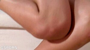 Hot czech brunette explores her ass with an anal dildo