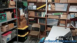 hey, is that real thieving teen blonde getting caught?