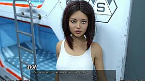 Stranded in space 105 - planning a threesome with bisexual girl next door