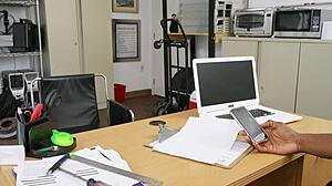 Hey, watch this chick in miniskirt get rubbed and banged by the horny director.