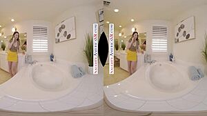 Alyx Star craves big cock in the pool with naughty handjob