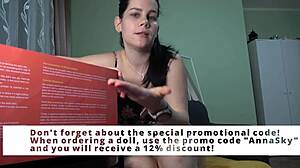 Anna unpacks scarlet sex doll