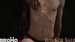 Young twink boys serve daddies with blowjobs in bareback orgy gangbang.