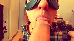 Watch this redhead take a cumshot in her throat!