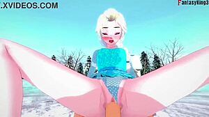 elsa in frozen fantasy adventure