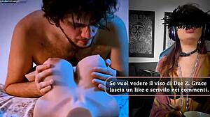 डी जेड ग्रेस ने बस्टी ब्रिटनी की हॉर्नी आवाज इटालियन डायलॉग्स में खोली