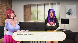 Stepsister gives intense blowjob and swallows every drop of cum in this hentai scene.